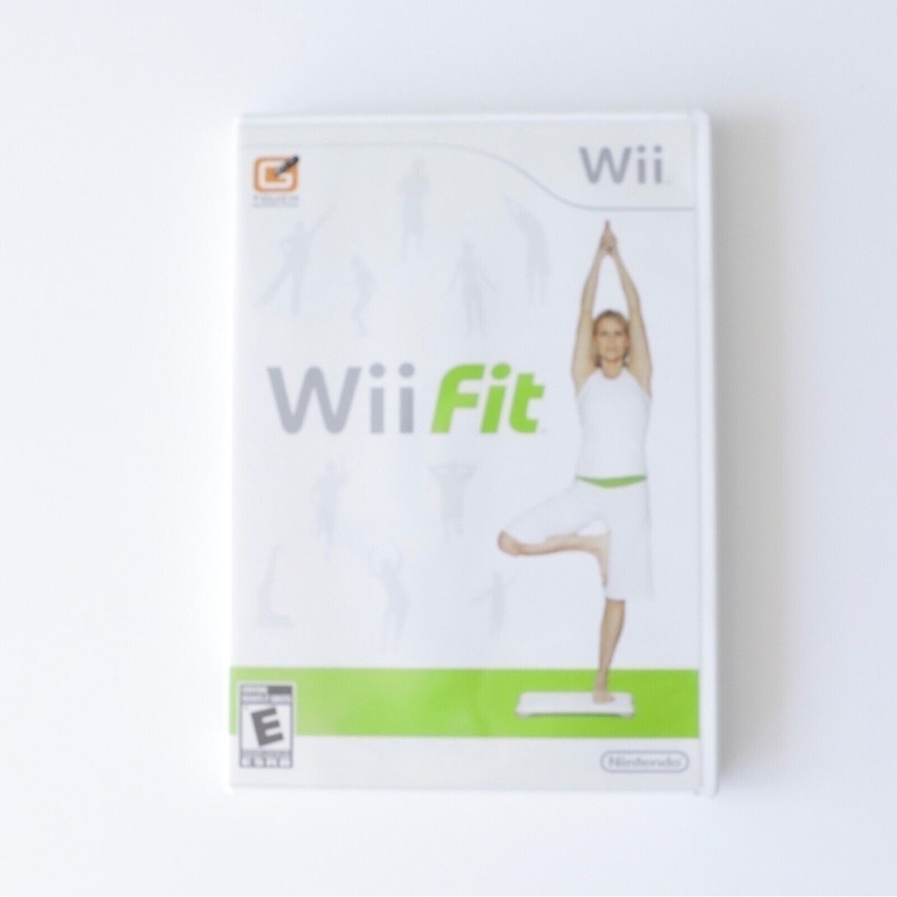 Nintendo Wii Fit video game yoga Pilates computer disc workout fun exercise